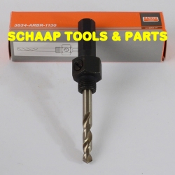 Opnamehouder voor gatzagen 14-30mm. Zeskant aansluiting 11mm | 3834-ARBR1130